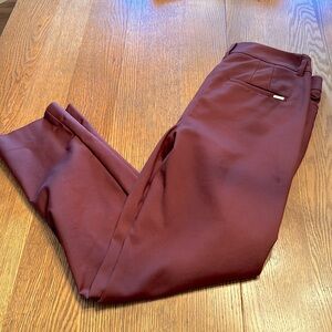 White House Black Market slim ankle pants size 2, burgundy